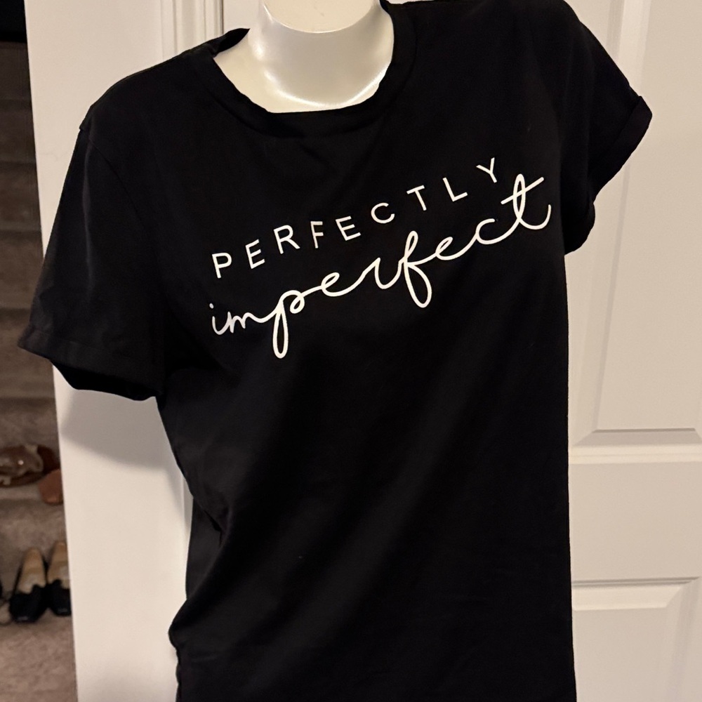 Chic Black Graphic Tee - Perfectly Imperfect - Picture 4 of 4